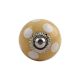 Beige Polka Dot Small Ceramic Drawer Knob